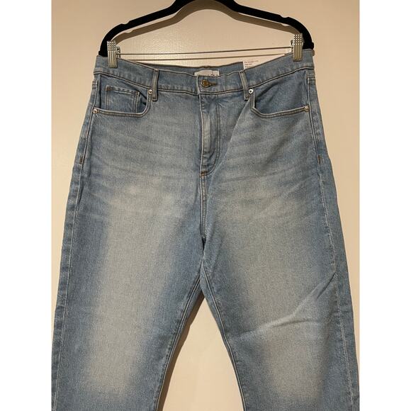 Loft The Straight Crop High Rise Jeans Size 12 NWT Regular Fit 27.5" Inseam - Picture 4 of 13